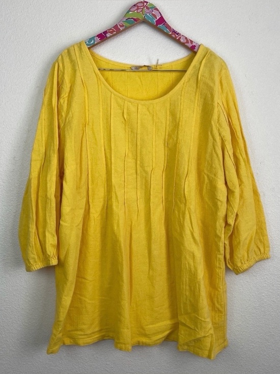Soft Surroundings Tops - Soft Surroundings Golden Yellow Tunic Top - size 1X
